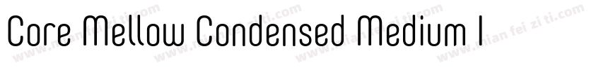 Core Mellow Condensed Medium Italic字体转换